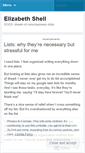 Mobile Screenshot of elizabethshell.wordpress.com
