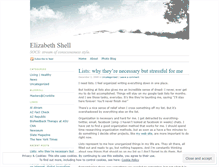 Tablet Screenshot of elizabethshell.wordpress.com