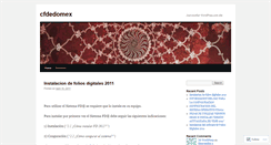 Desktop Screenshot of cfdedomex.wordpress.com