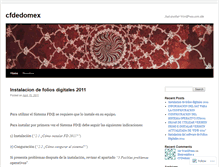 Tablet Screenshot of cfdedomex.wordpress.com
