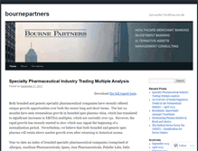 Tablet Screenshot of bournepartners.wordpress.com