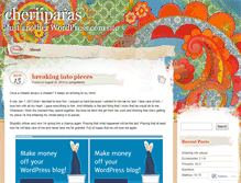 Tablet Screenshot of cheriiparas.wordpress.com