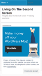 Mobile Screenshot of livingonthesecondscreen.wordpress.com
