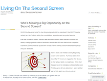 Tablet Screenshot of livingonthesecondscreen.wordpress.com