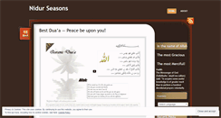 Desktop Screenshot of nidurseasonsdotnet.wordpress.com