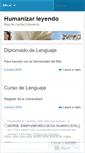 Mobile Screenshot of humanizarleyendo.wordpress.com