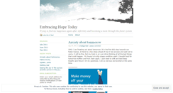 Desktop Screenshot of embracinghopetoday.wordpress.com