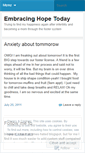 Mobile Screenshot of embracinghopetoday.wordpress.com