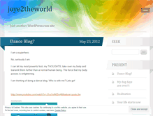 Tablet Screenshot of joye2theworld.wordpress.com