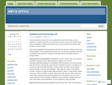 Tablet Screenshot of amysoffice.wordpress.com