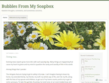 Tablet Screenshot of bubblesfrommysoapbox.wordpress.com