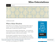 Tablet Screenshot of missostentatious.wordpress.com