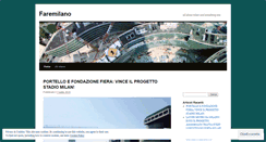 Desktop Screenshot of faremilano.wordpress.com