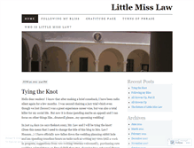 Tablet Screenshot of littlemisslaw.wordpress.com