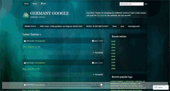 Desktop Screenshot of germanygoogle.wordpress.com
