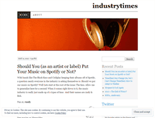 Tablet Screenshot of industrytimes.wordpress.com