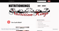 Desktop Screenshot of nutritionkings.wordpress.com