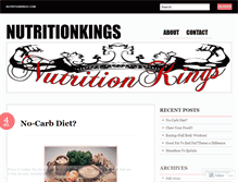 Tablet Screenshot of nutritionkings.wordpress.com