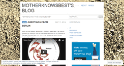 Desktop Screenshot of motherknows.wordpress.com