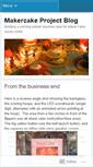 Mobile Screenshot of makercake.wordpress.com