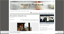 Desktop Screenshot of miamitonewyork.wordpress.com