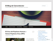 Tablet Screenshot of cancerdoctor.wordpress.com