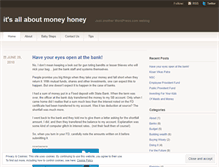 Tablet Screenshot of itsallaboutmoneyhoney.wordpress.com