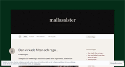 Desktop Screenshot of mallasalster.wordpress.com