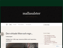 Tablet Screenshot of mallasalster.wordpress.com