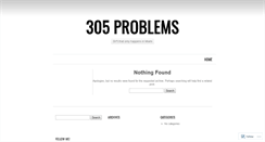Desktop Screenshot of 305problems.wordpress.com