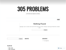 Tablet Screenshot of 305problems.wordpress.com