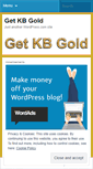 Mobile Screenshot of getkbgold.wordpress.com
