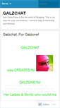 Mobile Screenshot of galzchat.wordpress.com