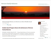 Tablet Screenshot of horizonfamilysolutions.wordpress.com