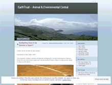 Tablet Screenshot of earthtrust.wordpress.com