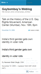 Mobile Screenshot of gaybombay.wordpress.com