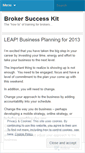 Mobile Screenshot of brokersuccessblog.wordpress.com