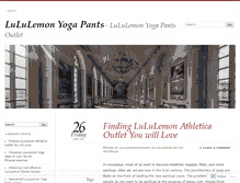 Tablet Screenshot of lululemonyogapants.wordpress.com