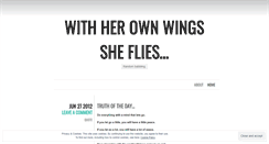 Desktop Screenshot of herownwingssheflies.wordpress.com