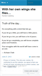Mobile Screenshot of herownwingssheflies.wordpress.com