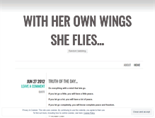 Tablet Screenshot of herownwingssheflies.wordpress.com