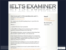 Tablet Screenshot of ieltsexaminer.wordpress.com