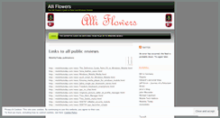 Desktop Screenshot of alliflowers.wordpress.com