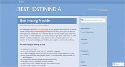 Desktop Screenshot of besthostinindia.wordpress.com