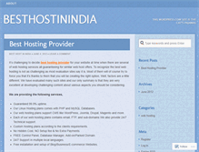 Tablet Screenshot of besthostinindia.wordpress.com