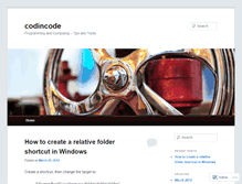 Tablet Screenshot of codincode.wordpress.com