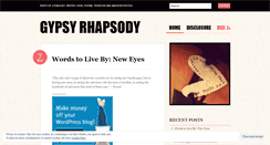 Desktop Screenshot of gypsyrhapsody.wordpress.com