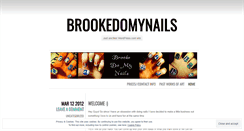 Desktop Screenshot of brookedomynails.wordpress.com