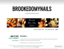 Tablet Screenshot of brookedomynails.wordpress.com