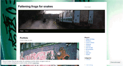 Desktop Screenshot of frogsnakes.wordpress.com